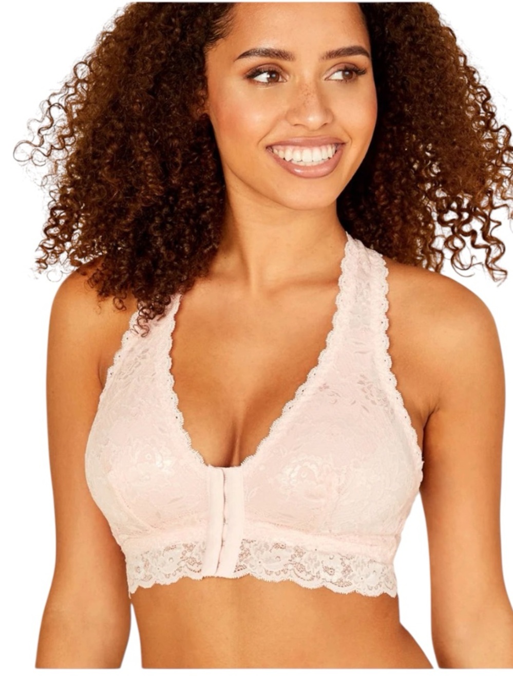 NWT Cosabella Never Say Never Valeria Post Surgical Bralette Pink Size XL